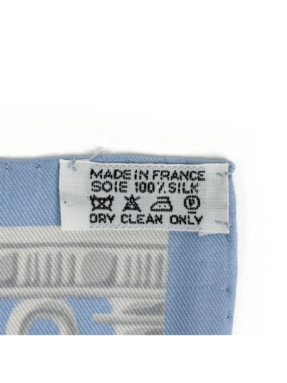 Hermes Carre 90 Tutankhamun Egypt Scarf Silk Light Blue Gray